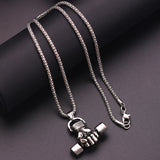 Gym dumbbell necklace - LiftEra Fitness