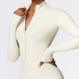 Warm Zipper Long-sleeved Jumpsuit - LiftEra Fitness