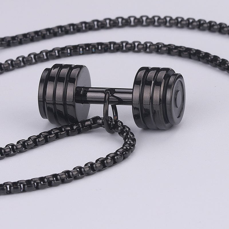 Titanium Steel Sports Dumbbell Necklace - LiftEra Fitness