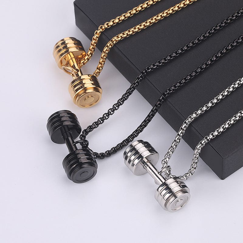 Titanium Steel Sports Dumbbell Necklace - LiftEra Fitness