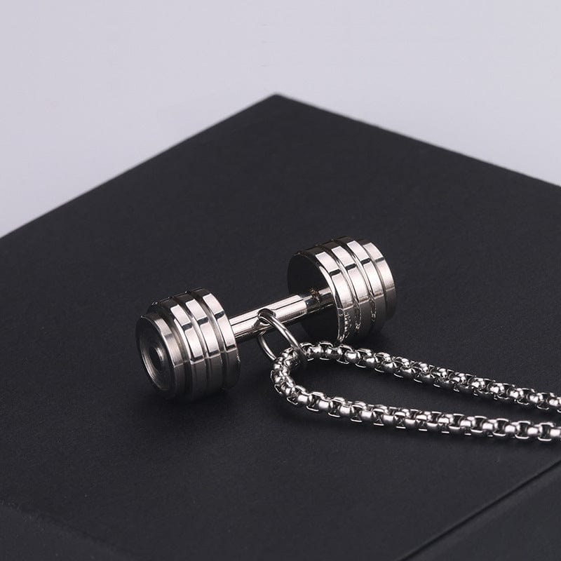 Titanium Steel Sports Dumbbell Necklace - LiftEra Fitness