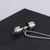 Titanium Steel Sports Dumbbell Necklace - LiftEra Fitness