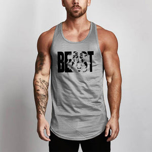 Fitness Men Shirt Slim Fit Vests Mesh Singlets Muscle Tops - LiftEra Fitness